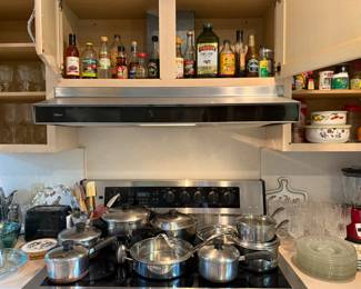 Pots and pans revereware, Calphalon etc