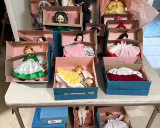 Some of the dolls! Lots of Madame Alexander and others