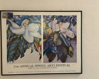 Signed Annie Pais Spring Arts festival poster