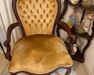 Victorian parlor chair