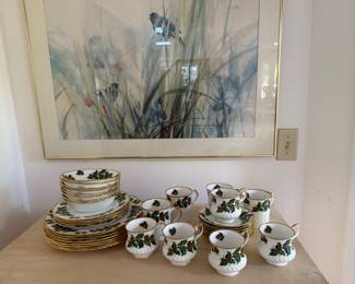Christmas set of china