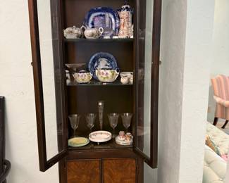 Lighted curio cabinet