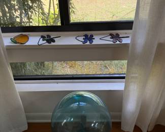 Glass ball, stained glass suncatchers