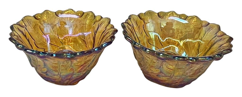 1970s Indiana Glass Wild Rose Candle 