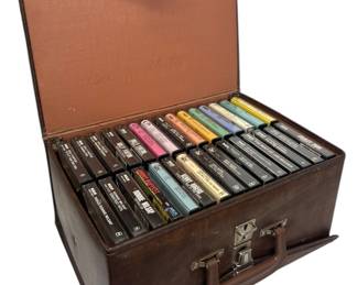 Case with 50 Cassette Tapes 