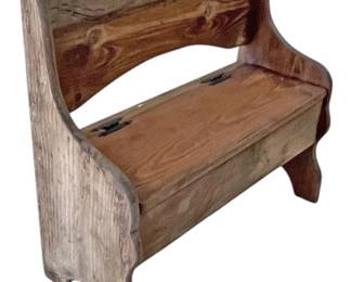 Rustic Wooden Storage Bench 24 