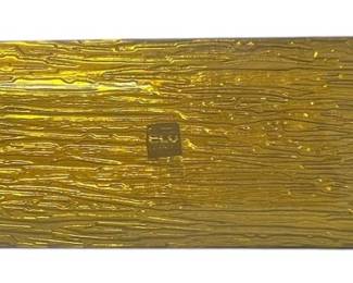 EcoFriendly Couronne Gold Glass Tray 