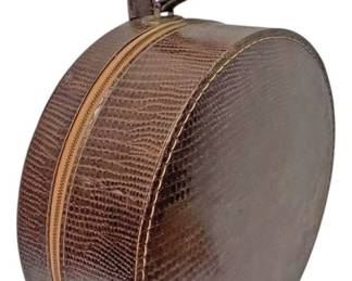 MidCentury Faux Reptile Travel Case 
