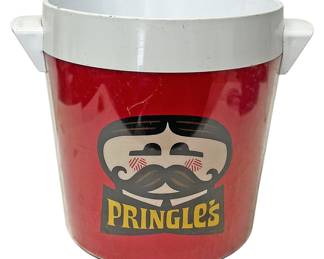 Vintage Pringles Red Ice Bucket 