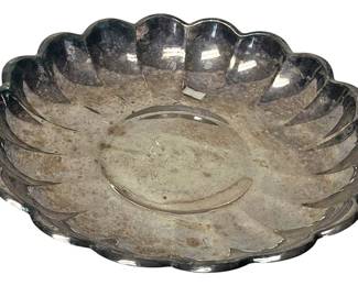 Reed Barton Holiday Round Tray 