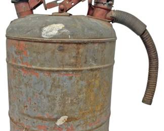 Vintage Galvanized Safety Gas Can 