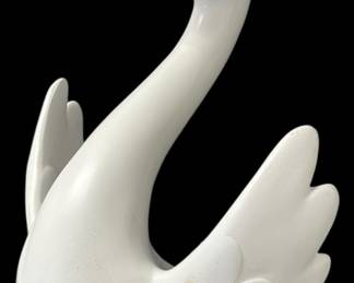 Whimsical Swan Wall Towel Holder 