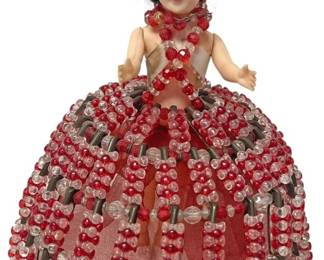 Beaded Skirt SleepEye Doll 