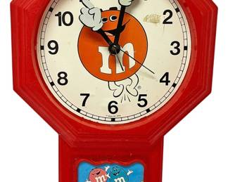 Vintage 1970s MM Advertising Clock 