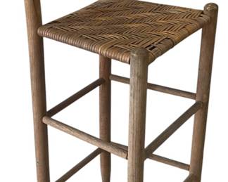 Ladderback Rush Seat Bar Stool 