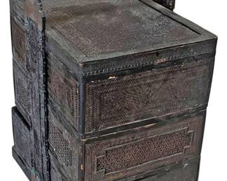 Antique Chinese Wedding Basket 