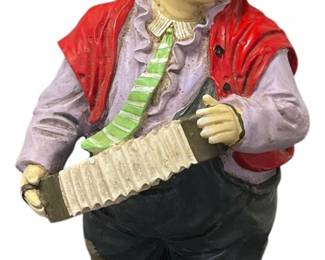 12 Resin Clown with Accordion 