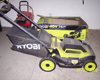 40 Volt Battery Lawn mower. Only used a few times.