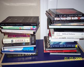 Dozens of very nice reference books. Many more than pictured here