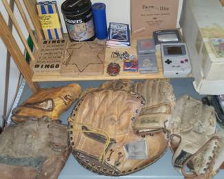 Vintage baseball gloves