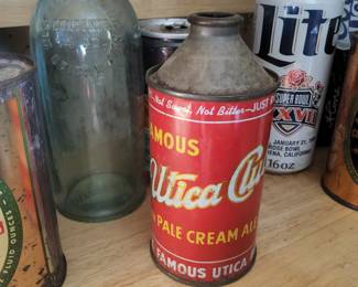 Cone top Utica club beer can 