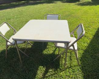 Card table & chairs