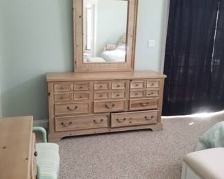 Dresser with mirror