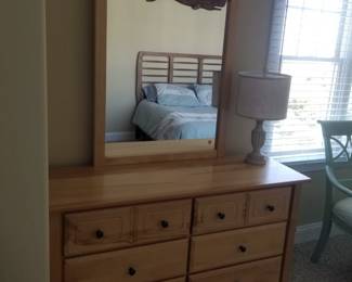 Dresser with mirror