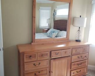 Dresser with mirror