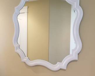 White wall mirror
