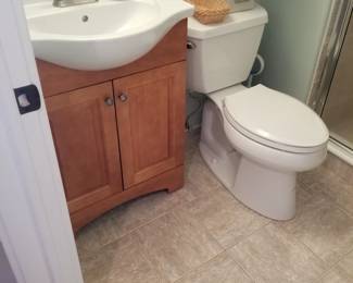 Bath vanity & toilet