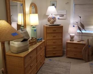 Wicker furniture suite