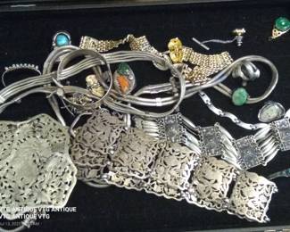 Sterling silver belt hand carved
$300