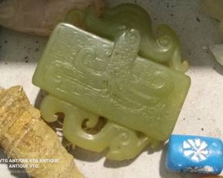 Jade  han carved medallion 
$50 ro $100
Now $25 1 pc