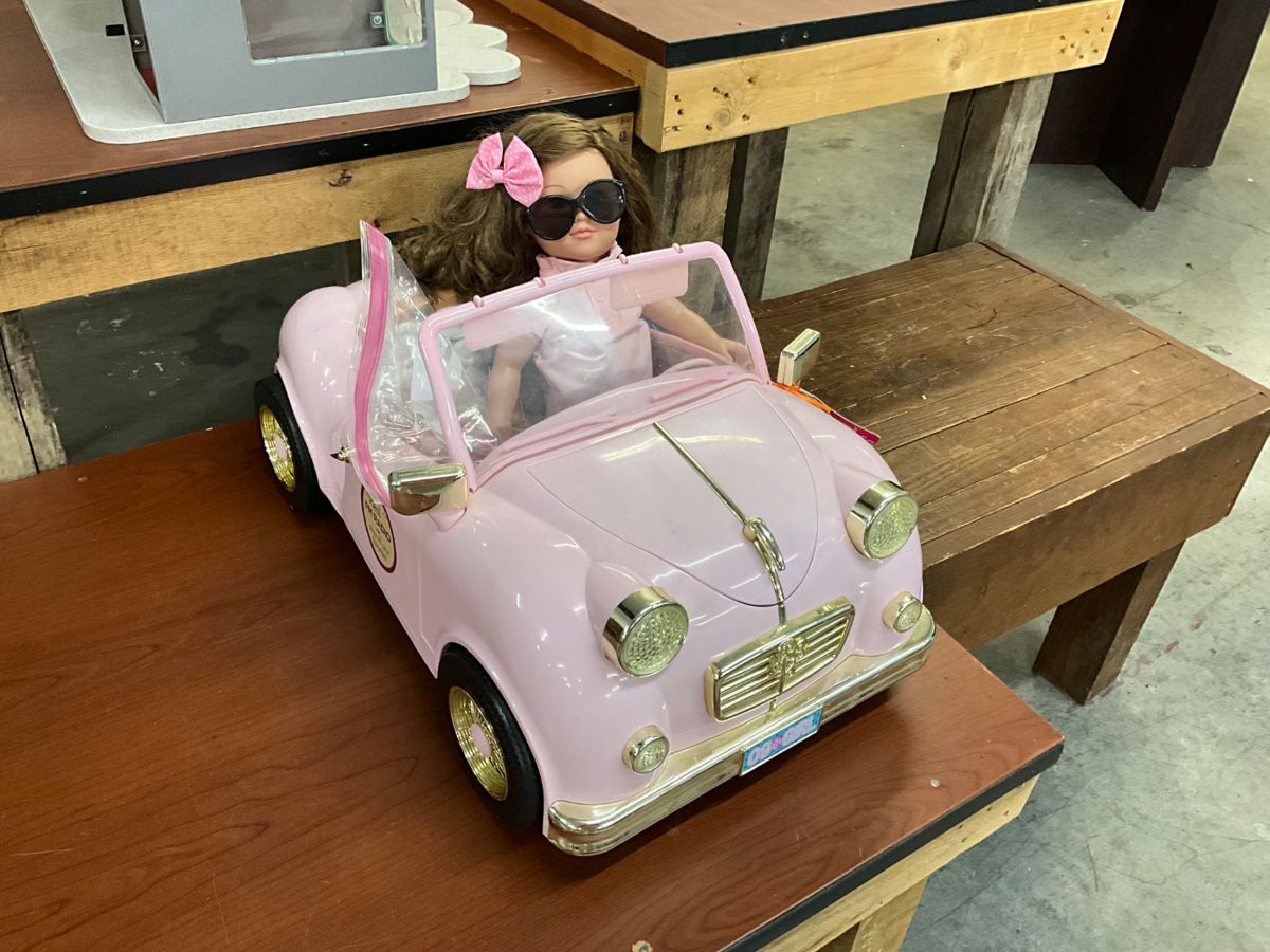 Our Generation Pink Convertible Retro Car Toy & Doll