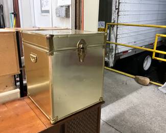 Brass Cube Chest