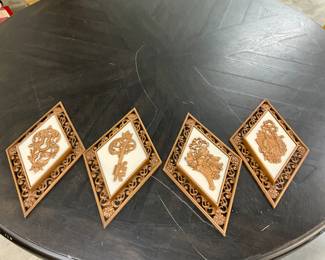 Syroco Diamond Wall Art Plaques