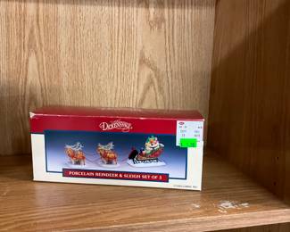 Lemax Dickensvale Christmas Village Reindeer & Sleigh