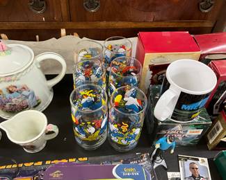 Smurf Drinking Glasses 1983