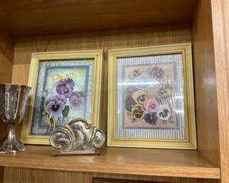 Framed Pansy Prints