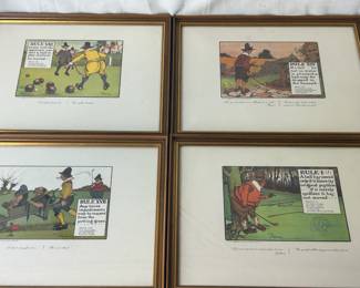 Perrier water golf cartoons