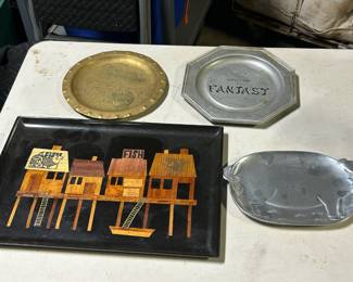 Vintage serving trays