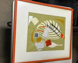 Signed abstract art