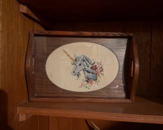 Needlepoint unicorn