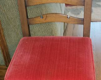 Pair of antique railroad car chairs
