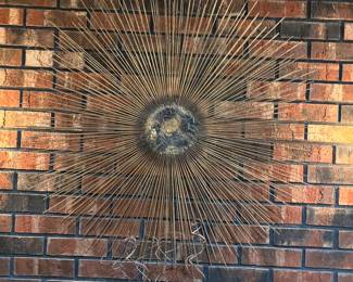 MCM metal wall art piece $600.00