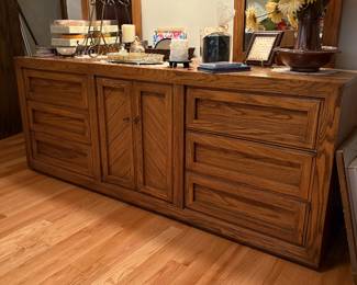 6 drawer dresser w/ 2 mirrors $200.00