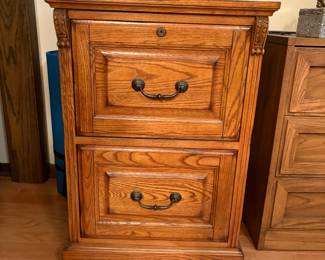 Wood file cabinet 