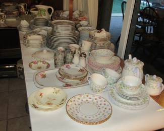 PETERSON TABLE FULL OF CHINA