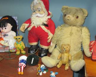 PETERSON vintage toys bear santa